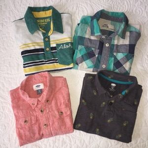 FINAL PRICE - Lot of boys’ collared shirts, 5T/XS